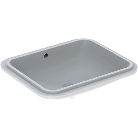Lavabo sous plan VariForm rectangulaire 500x400mm sans trou de robinetterieavec trop plein we