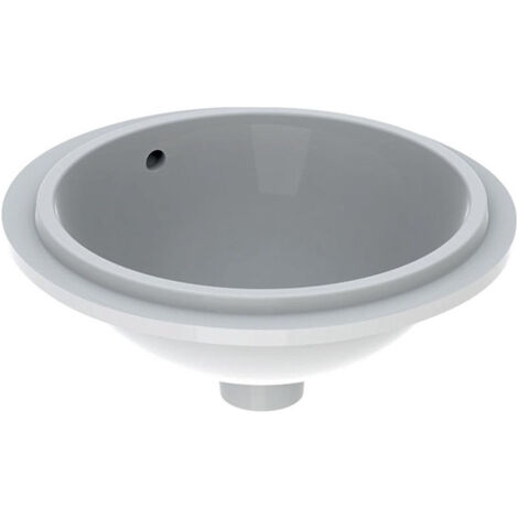 Lavabo sous plan VariForm rond d: 330mm sans trou de robinetterieavec trop plein we