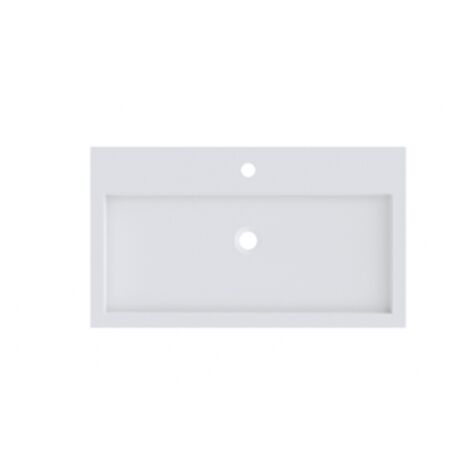 Lavabo SPRING VOW RIHO 100x46x8 cm en composite de marbre