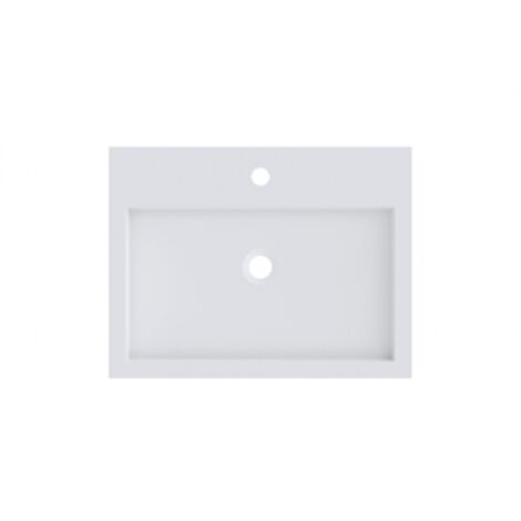 Lavabo SPRING VOW RIHO 60x40x8 cm en composite de marbre
