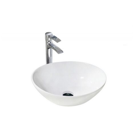 Lavabo Stevie appoggio salvaspazio 33x40 in ceramica