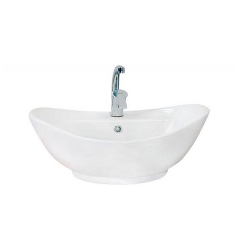 Lavabo Sting appoggio 38x60 ovale in ceramica