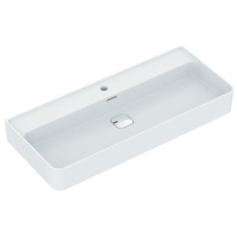 Lavabo STRADA II 1 trou robinetterie, dessous sablé 1000 x 430 x 170 mm blanc IDEAL STANDARD