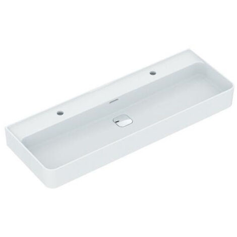 Lavabo STRADA II 2 trous robinetterie 1200 x 430 x 170 mm blanc IDEAL STANDARD