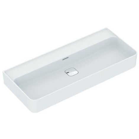 Lavabo STRADA II sans trou pour robinetterie, dessous poncé 1000 x 430 x 170 mm blanc IDEAL STANDARD
