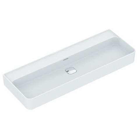 Lavabo STRADA II sans trou pour robinetterie, dessous poncé 1200 x 430 x 170 mm blanc IDEAL STANDARD