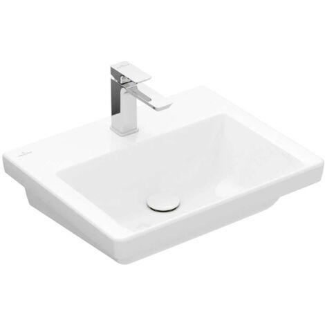Lavabo Subway 3.0 de Villeroy &amp Boch, rectangular, 1 orificio