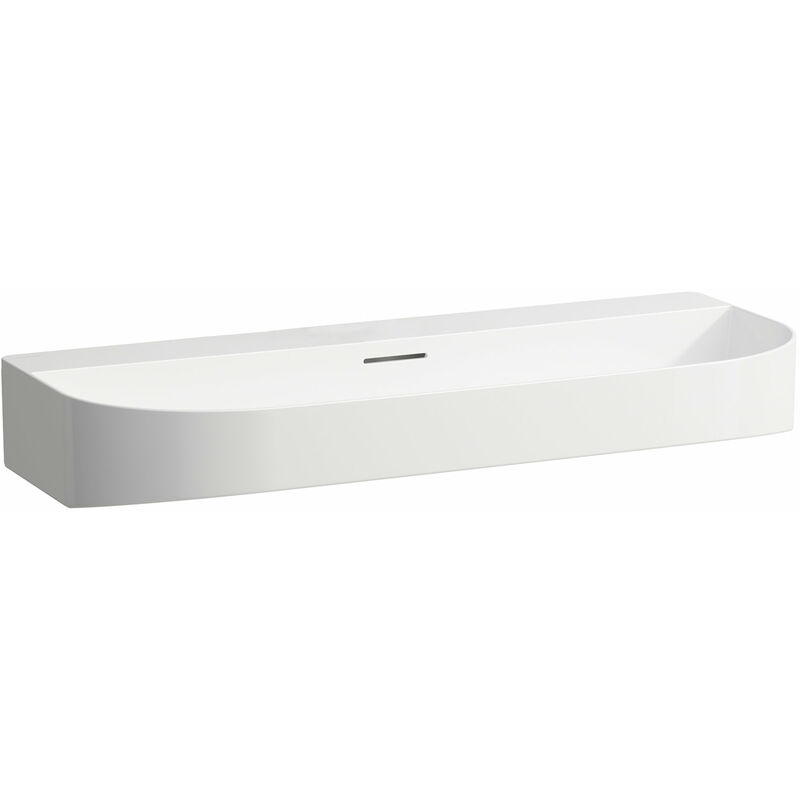 

Lavabo superior del sónar de funcionamiento, sin agujero para el grifo, con rebosadero, 1000x420mm, pulido, color: Blanco con LCC - H8163474001091