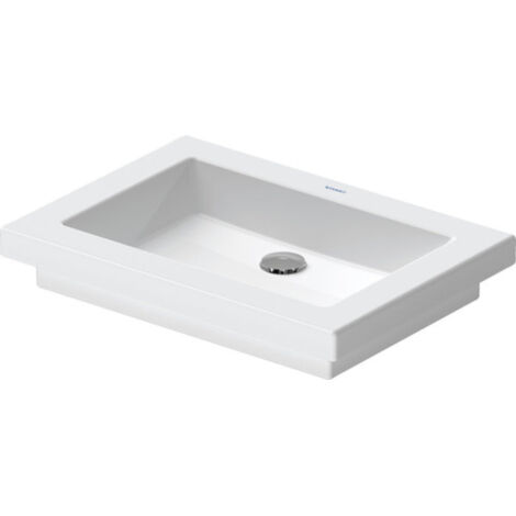 Lavabo superior Duravit 2º piso 58cm, lavabo interior, blanco,