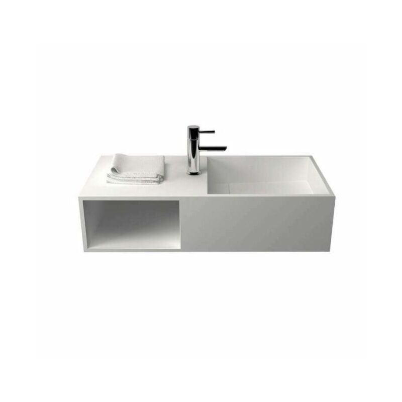 

Lavabo suspendido de 80 cm en Solid surface - Ibiza G