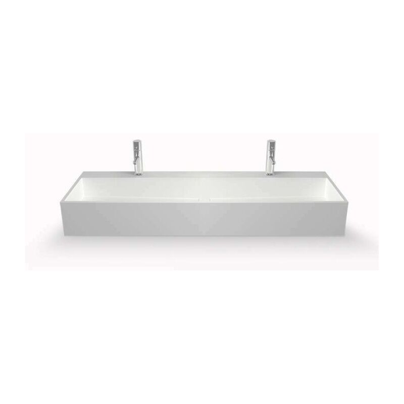 

Lavabo suspendido o sobre encimera de 120 cm, en Solid surface - Valencia