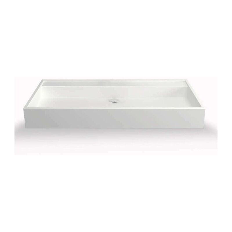 

Lavabo suspendido o sobre encimera de 90 cm, en Solid surface - Málaga