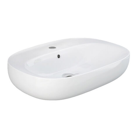 Lavabo suspendido ovalado Illusion - Un orificio 60 cm