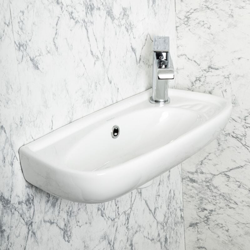 Kerra - Lavabo suspendu elfy 51 cm en céramique