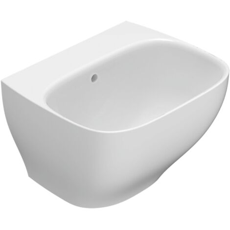 Lavabo suspendu en céramique avec vasque 62x50 cm Globo Genesis GE061BI  Blanc - Céramique