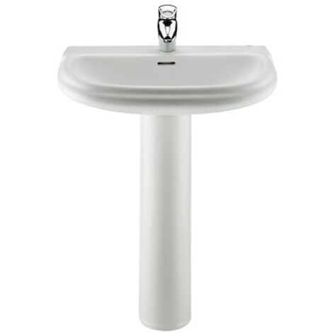 Lavabo suspendu en porcelaine DAMA RETRO - ROCA Dimensions : 630x505 mm