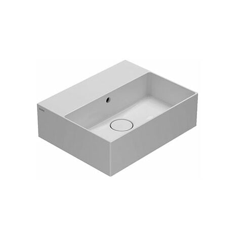 Lavabo T-edge sospeso/appoggio salvaspazio cm. 46x37 in ceramica