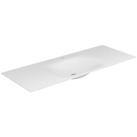 Lavabo Varicor EDITION 11 PLANNING avec perçage 1 trou 1750 mm blanc arctique satiné KEUCO