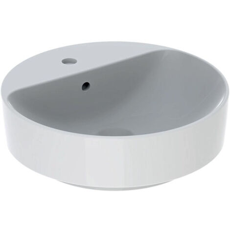 Lavabo VariForm rond d: 450mm avec trou pour robinetavec trop plein blanc KT
