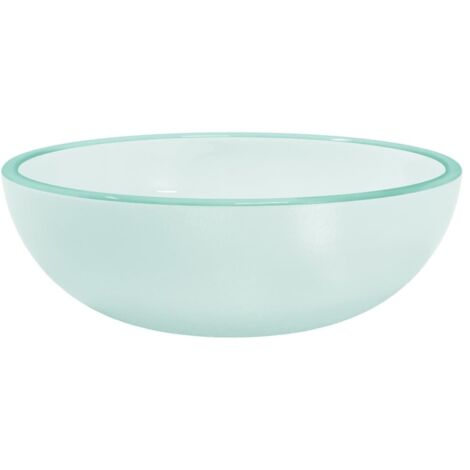 Lavabo vasque à poser Luxueux, Verre trempé Bac à laver, 35x12 cm Dépoli OIB4987E