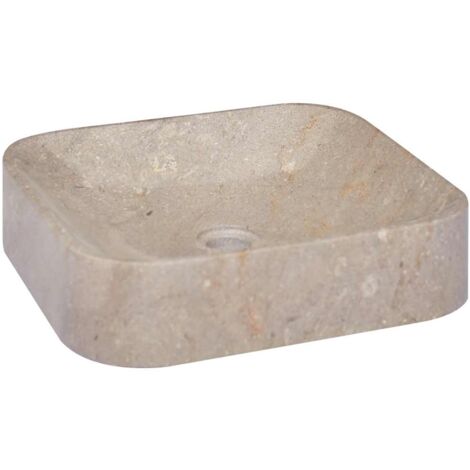 Lavabo, Vasque Gris 40x40x10 cm Marbre FR765993 DESIGN IN