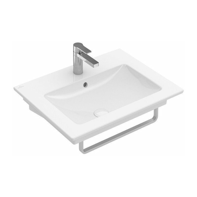 

Venticello, Lavabos suspendidos, 600 x 500 mm, Rectangular, para grifería de 3 orificios, orificio central perforado, sin rebosadero, Porcelánico