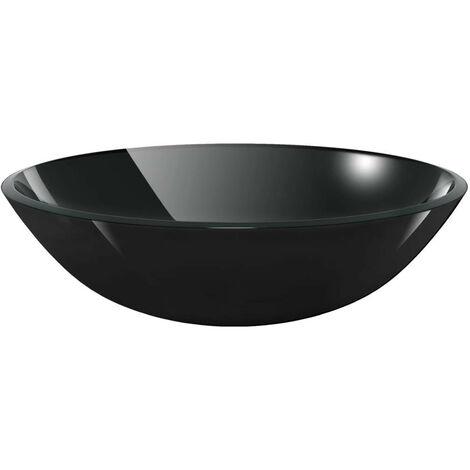 Lavabo Verre trempé 42 cm Noir