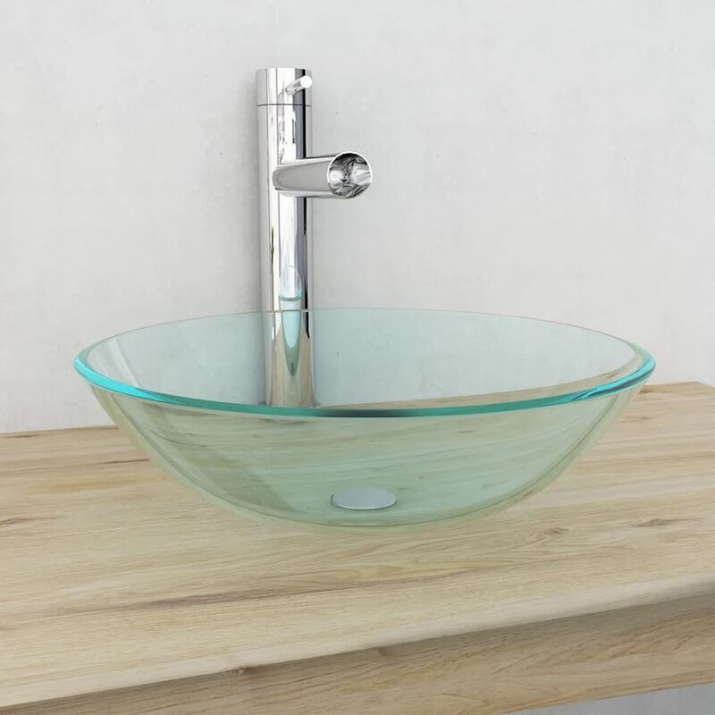 

Lavabo vidrio templado transparente 42 cm