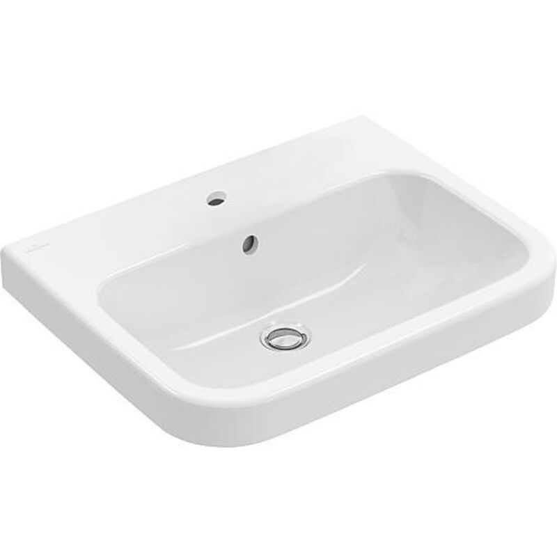 Villeroy & Boch Architectura - Lavabo 650x470 mm, avec trop-plein, trou de robinetterie, blanc alpin 41886501