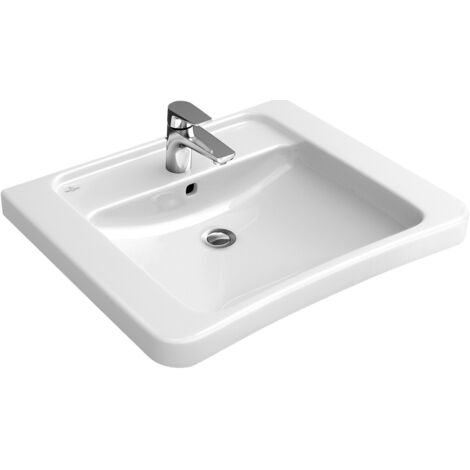 Lavabo Villeroy & Boch ViCare, rectangular, 1 agujero para grifo,
