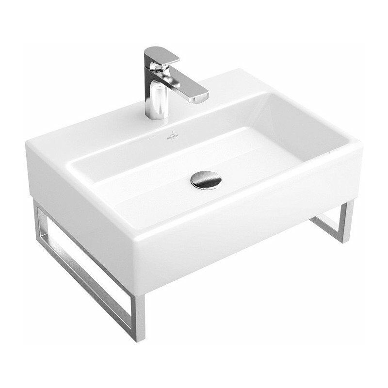

Villeroy&boch - Memento, Lavabos de pared, 600 x 420 mm, Rectangular, para grifería de 3 orificios, orificio central perforado, sin rebosadero, Los