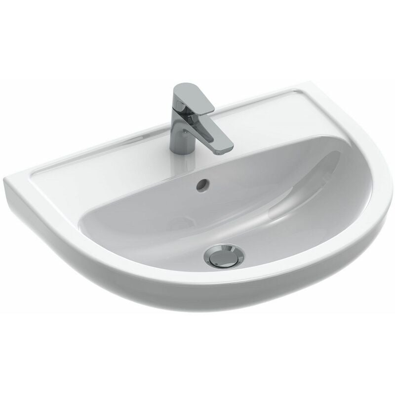 Lavabo VOLTA Plus - Dimensions : 60 x 45.5 x 18.5 cm - Couleur: BLANC
