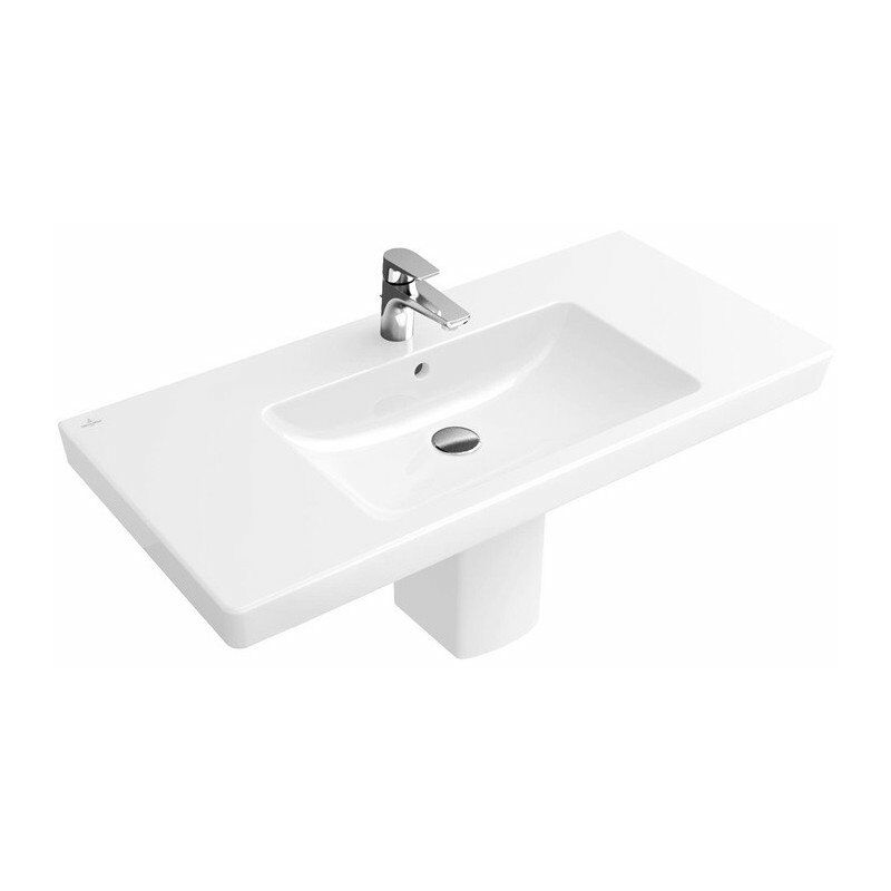 

Villeroy&boch - Lavabos con mueble, 1000 x 470 mm, Rectangular, para grifería de 3 orificios, orificio central para grifería perforado, sin