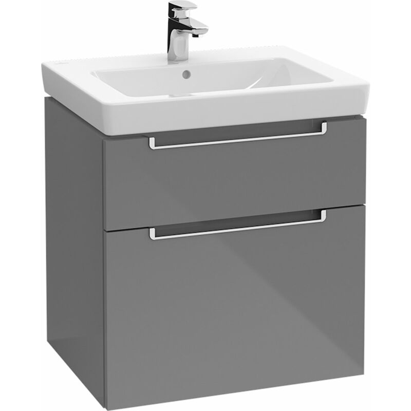 

Villeroy Und Boch Ag - Lavabos Villeroy & Boch Metro XXL 2.0 A910, color: Negro Mate Laquer, Mango: plata mate - A91000PD