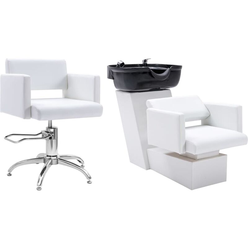 

Lavacabezas y sillón de peluquería de cuero sintético