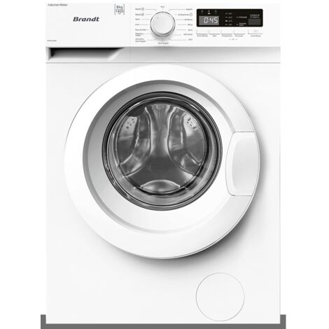 Lavadora BRANDT WFB181QWP de 8Kg Clase A y 1400Rpm   Blanco, Mot