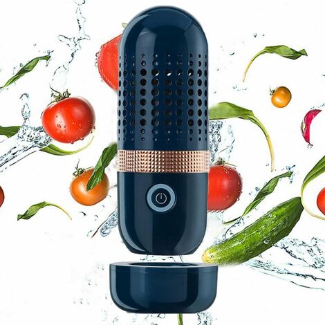 Lavadora De Frutas Y Verduras, Limpiador Ultrasónico Portátil, Purificador De Alimentos Inalámbrico USB, Para Limpiar Frutas Y Verduras, Arroz