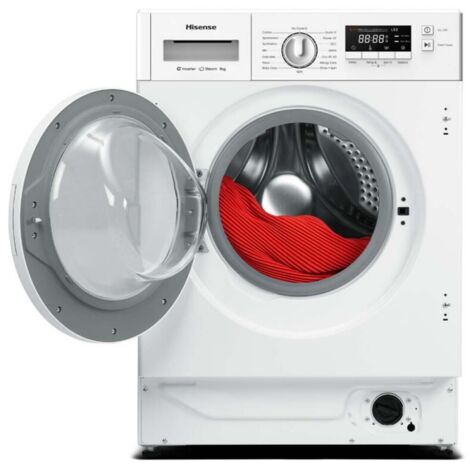 Lavadora Integrable HISENSE WF3M841BWIES de 8Kg y 1400Rpm Clase A