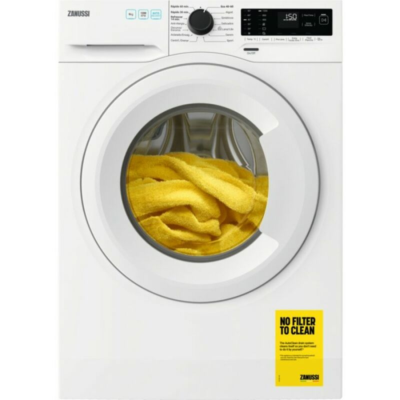 

Lavadora Zanussi ZWF922E4W2 9 kg 1200 rpm