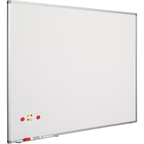 Boardsplus - lavagna magnetica bianca, 120 x 90 cm, lavagna cancellabile a  secc