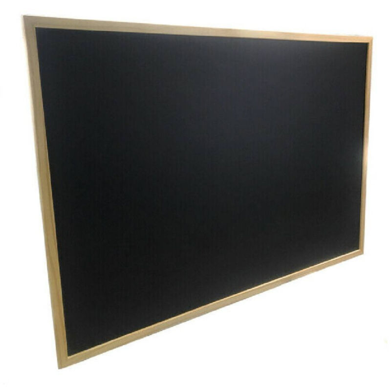 Lavagna Con Cornice In Legno Scrivibile Con Gessetti Gioco Bambini 50x70 Cm - - Trade Shop Traesio