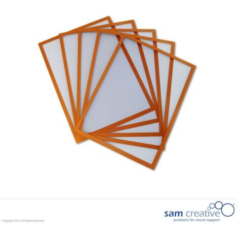 Lavagna magnetica a finestra A4 arancione set 5 pezzi