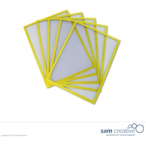 Lavagna magnetica a finestra A4 giallo set 5 pezzi