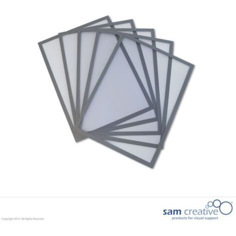 Lavagna magnetica a finestra A4 grigio set 5 pezzi