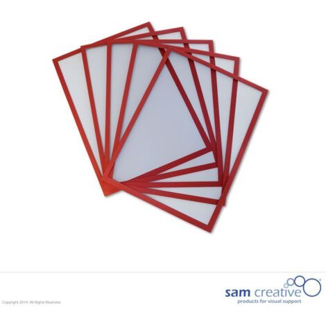 Lavagna magnetica a finestra A4 rosso set 5 pezzi