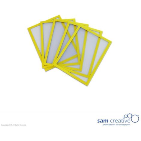 Lavagna magnetica a finestra A5 giallo set 5 pezzi