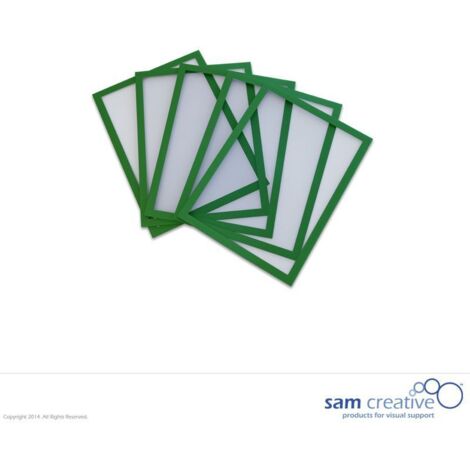 Lavagna magnetica a finestra A5 verde set 5 pezzi