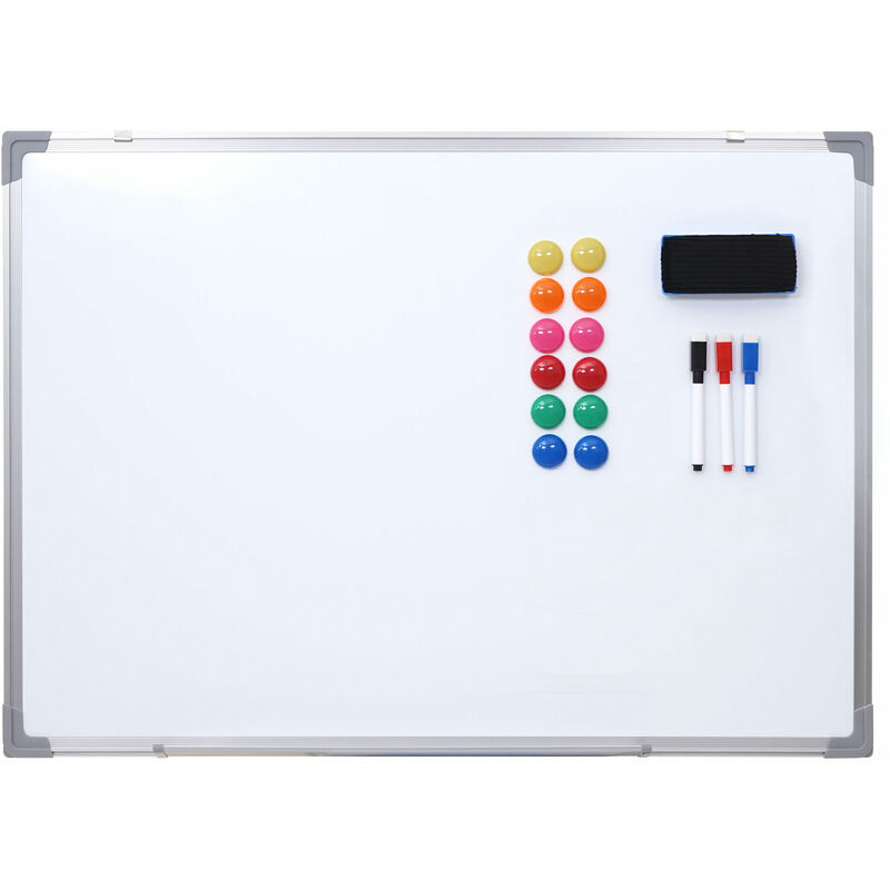 Image of Lavagna magnetica bianca memoryboard HWC-C84 con accessori 60x45cm - white