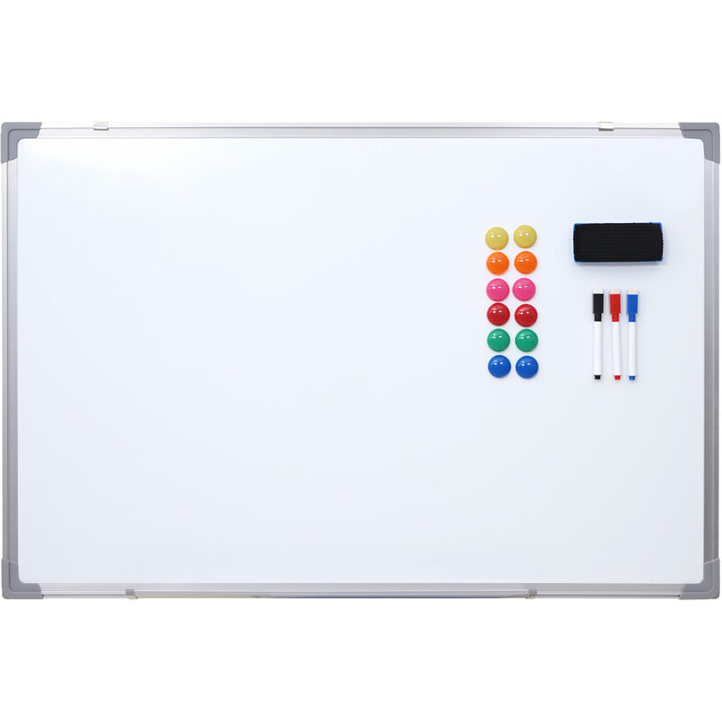 Image of Lavagna magnetica bianca memoryboard HWC-C84 con accessori 90x60cm - white