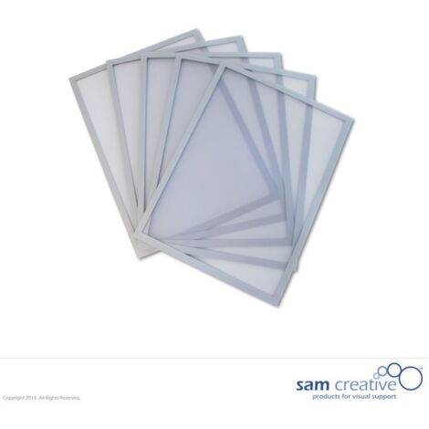 Lavagna magnetica finestra A4 argento set 5 pezzi